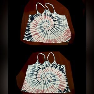 Spiritual Gangster Tie Dye open back  Balance Tank